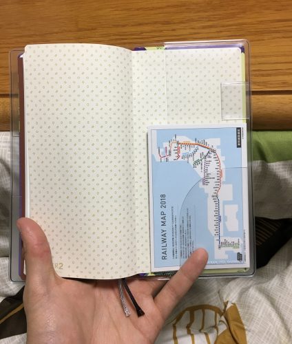 ほぼ日手帳2018 マジカントの地図にクリアカバーをつけてみた