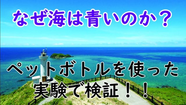 空はなぜ青く見える ペットボトルを使った実験で検証 トコトコ実験室 キッキブログ なんで を探す