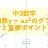 【中3数学】2次関数y=ax^2のグラフの描き方と重要ポイントまとめ | 変化の割合の計算方法もまとめました！